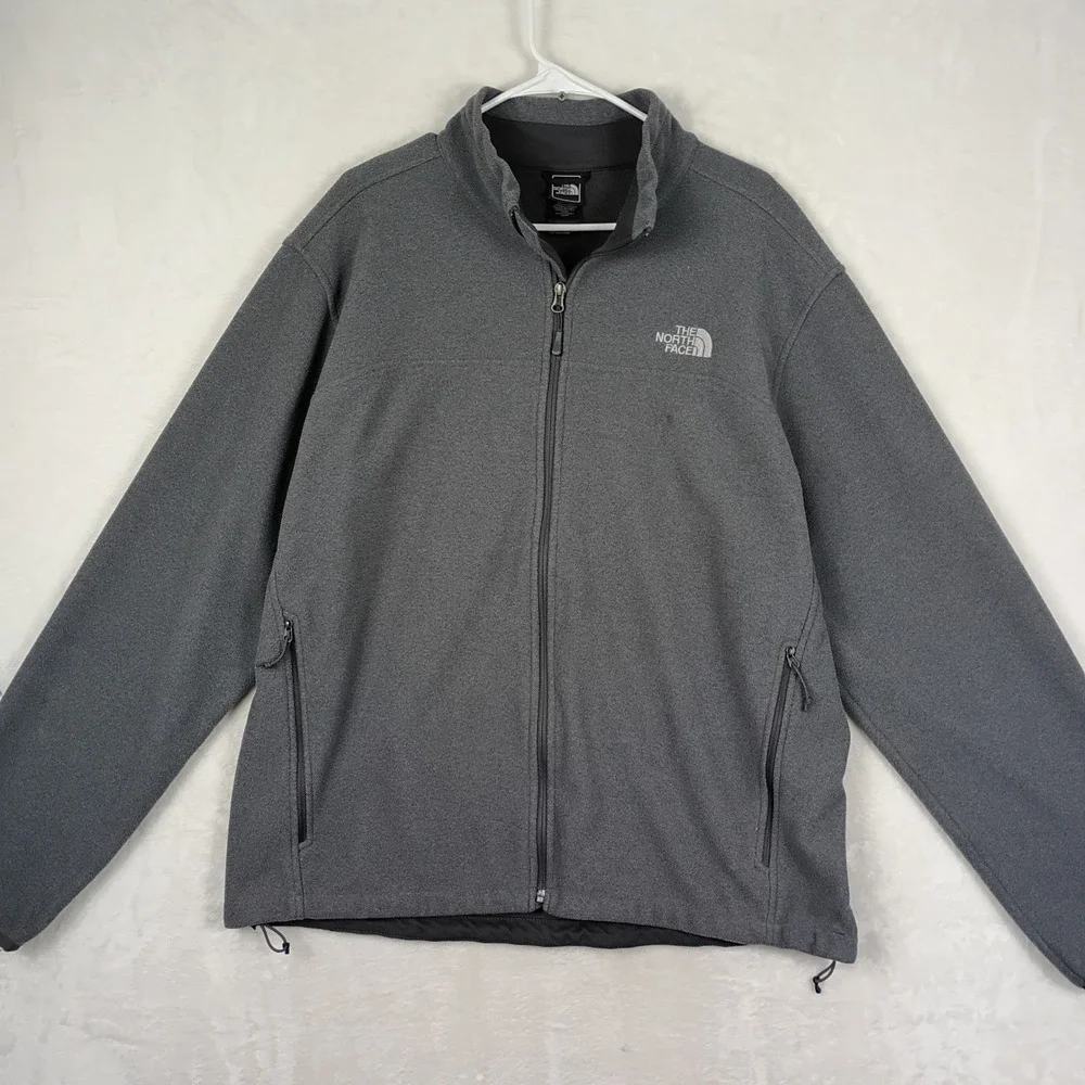 The North Face Fleece Jacket Mens XL Gray Full Zip Gorpcore Hiking Outdoors